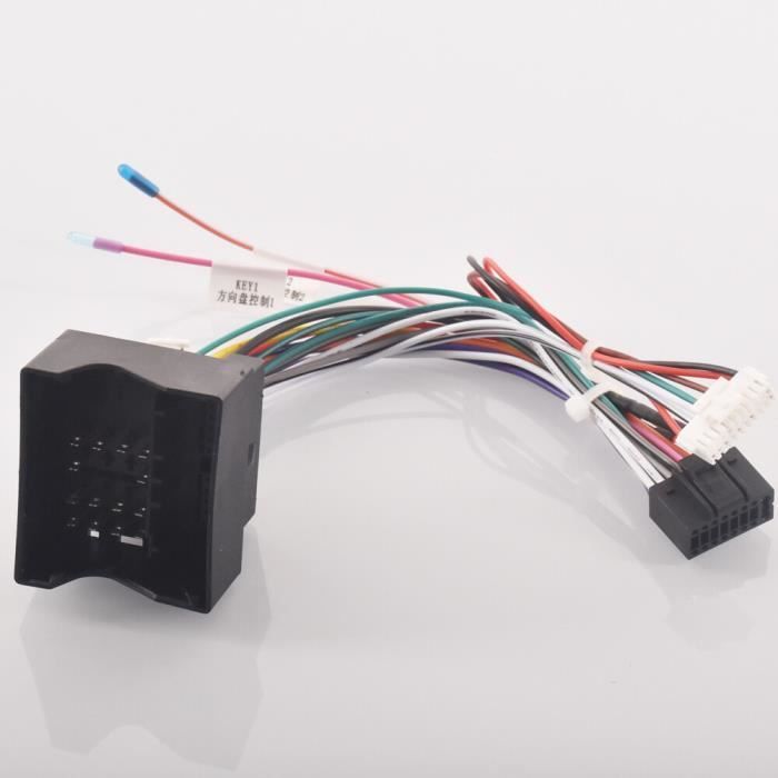 Câble de démarrage,Adaptateur de câble de harnais de câblage d'autoradio stéréo Android 16 broches, pour BMW E46 E87 - Cables[D967]