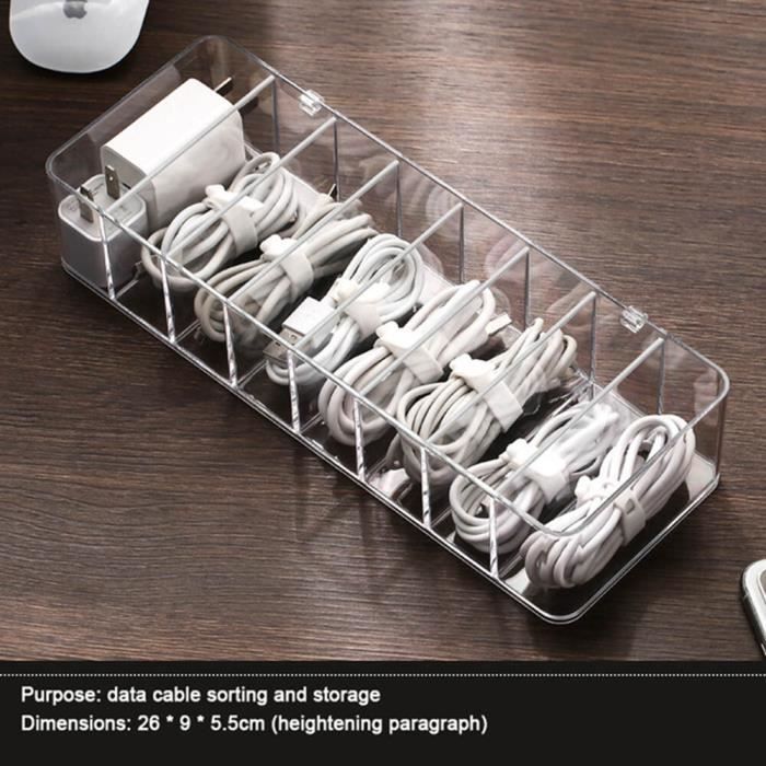 Boîte De Rangement Transparente Avec Compartiments – Organisateur Pour Bijoux, Perles, Petits Objets