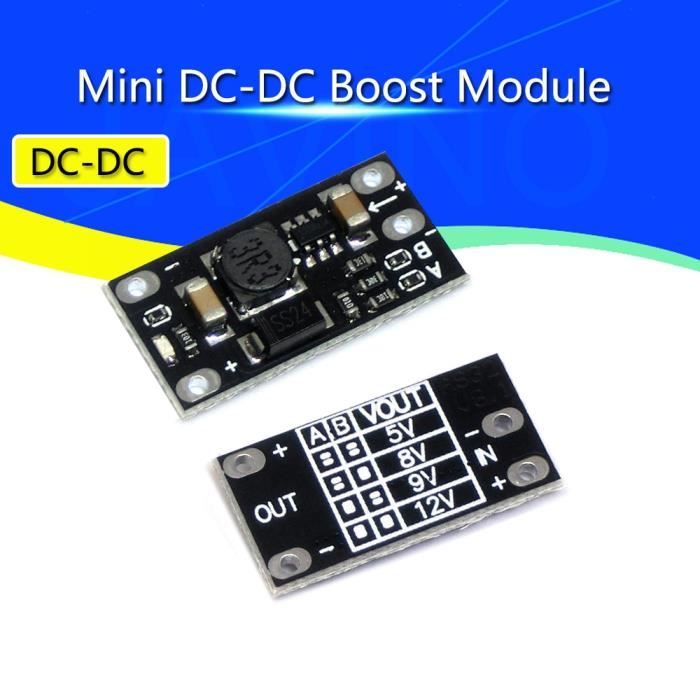 Module Boost DC-DC 3-35V à 5-45V 5A - Convertisseur élévateur De Tension, Radiateur Inclus