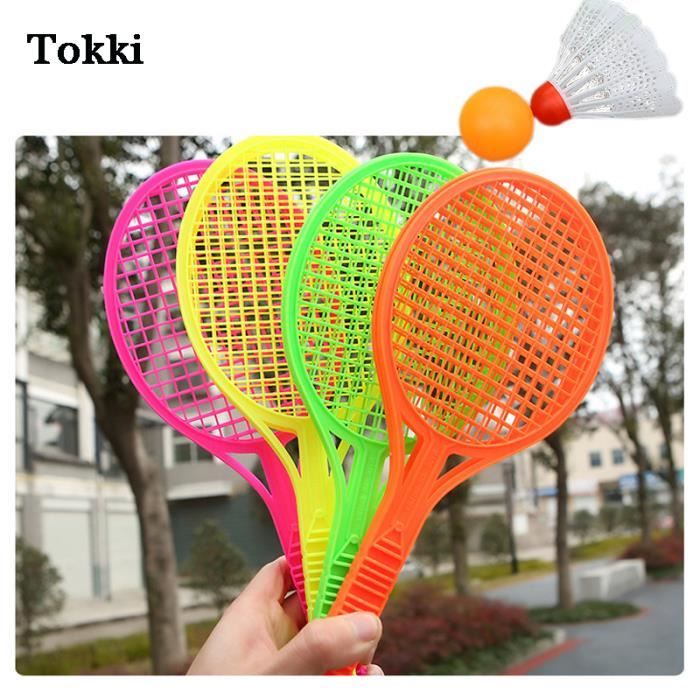 Ensemble De Raquettes De Tennis/badminton Pour Enfants - 2 Raquettes + 3 Balles + 3 Volants, 3-12 Ans, Intérieur/extérieur