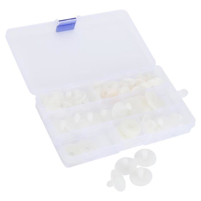 120 Pièces D'articulations Pour Poupées - Joints En Plastique Pour DIY Poupées, Ours En Peluche, Jouets à Articuler