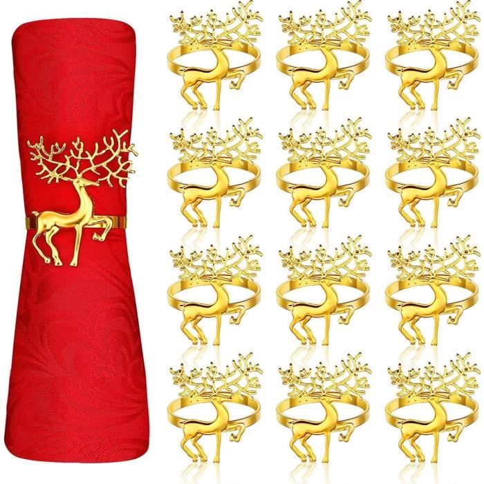 SUPERDANT Porte Serviette Cerf Forêt - Support Serviettes Table En Métal Vintage