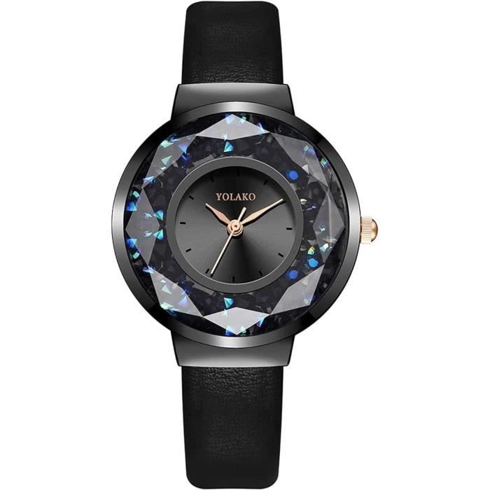 Montre Femme Élégante RORIOS - Cadre Carré Céramique - Quartz Analogique - Étanche 30m