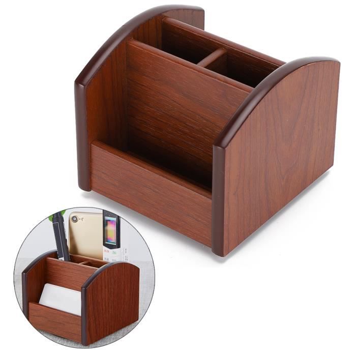 Présentoir Porte-Stylo En Bois Nbeads 25.3x13x12.5 Cm - Organisateur Bureau Élégant