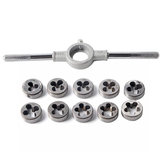 Jeu De Tarauds Filetés Acier Carbone 1/2" - 3/4" Intérieur Pour Tuyaux D'Eau, Machines Et Réparation Auto
