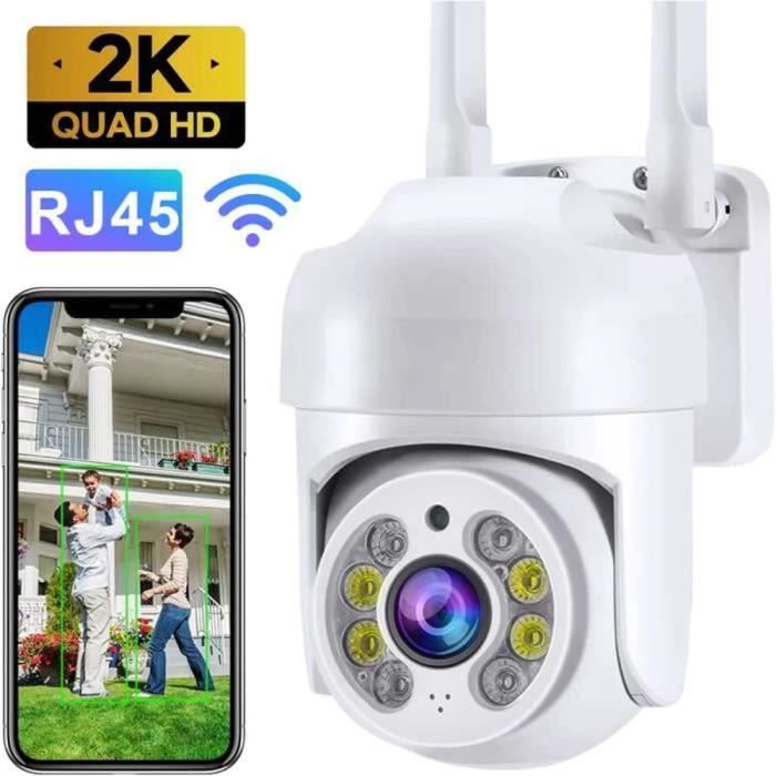 Caméra de surveillance - FOLAYA - 2K 4MP - WiFi - Vision nocturne ...