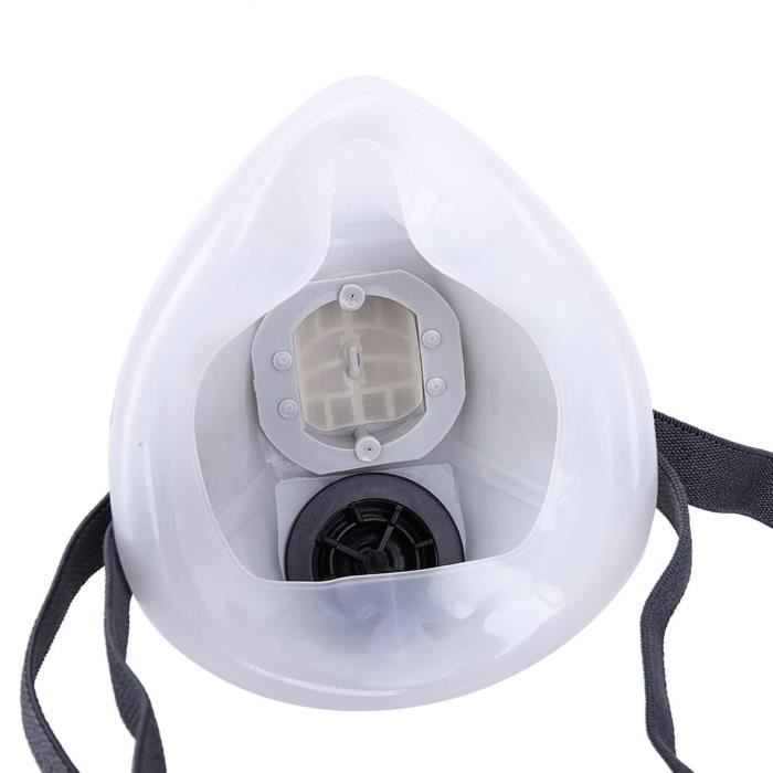 Masque Facial à Gaz Anti-poussière Et Chimique Avec Lunettes - Neuf, Protection Complète