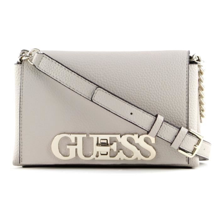 GUESS Uptown Chic Mini Xbody Flap Stone / Silver [102854] Gris