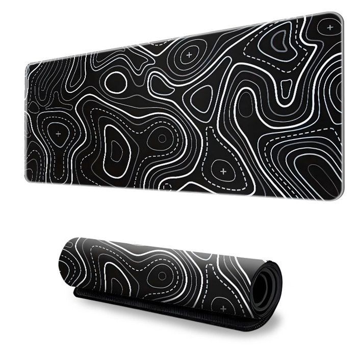 Grand tapis de – Tapis de bureau avec motif topographique Neuf - vue 4