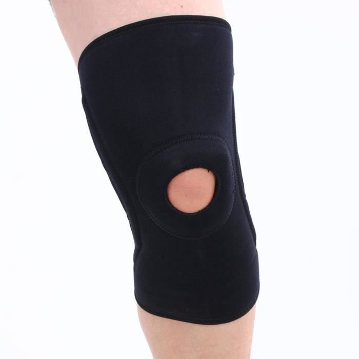 URBANSBEE Genouillère Boxe Thai - MMA Support Genou - Genouillère Respirante, Extensible, Douce Thick Non-Slip Sponge, Collision Knee Sleeves (Standard, Nero
