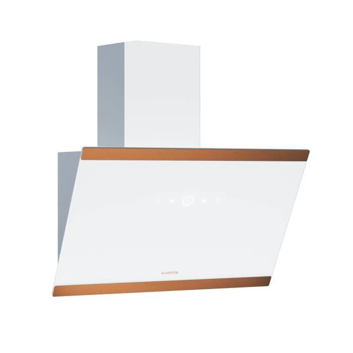 Klarstein FlashLine Hotte aspirante 60 cm A++ 524 m³ h 3 vitesses tactile évacuation mode recyclage dair