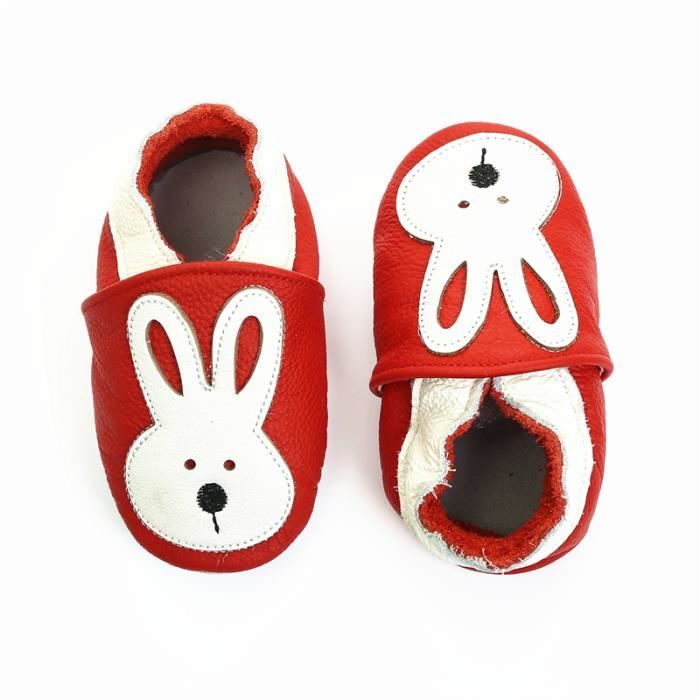 Blanc Chaussons Rose ou Bleu 0-6 ou 6-12 mois doux élastique Bunny