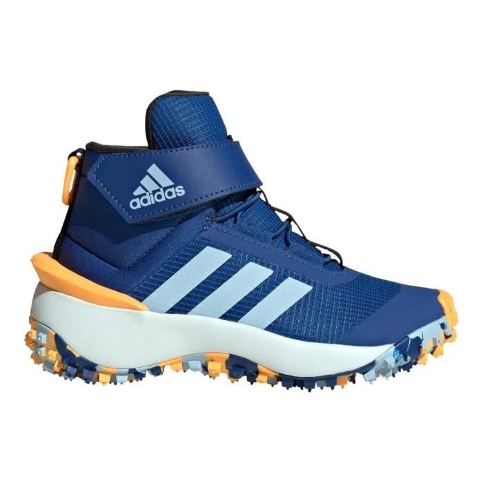 Adidas Chaussures hiver enfant Fortatrial El K doublé polaire extérieur - Adidas - Bleu - Lacets - Plat - Textile