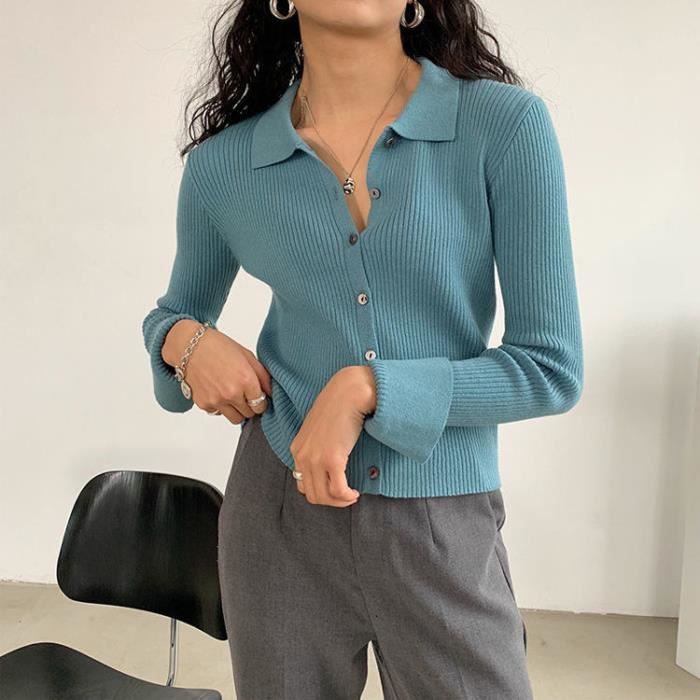 Cardigan Bleu Athleta Fille Taille M (8-10 Ans) - Manches Longues, Avec Poches
