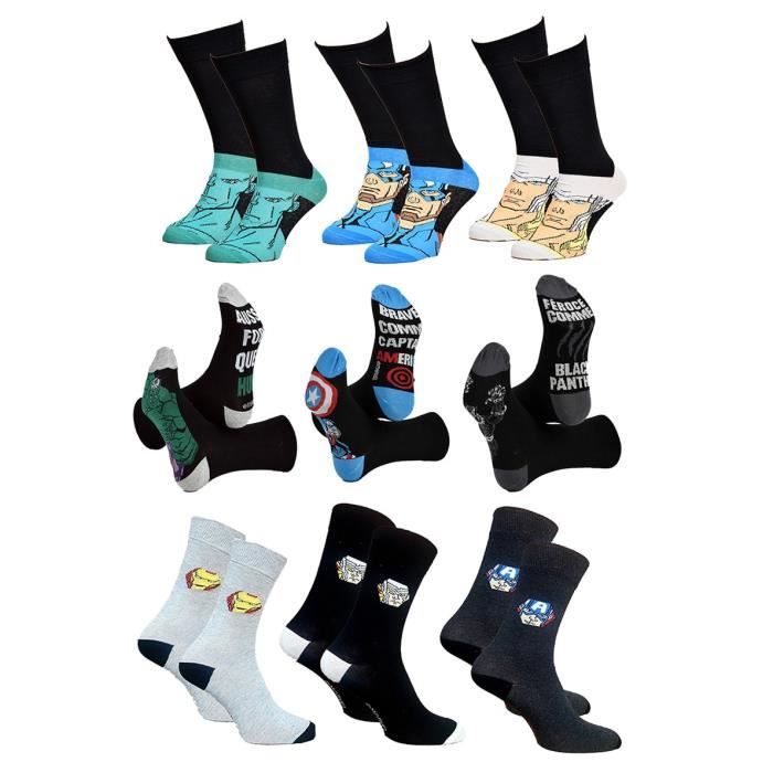 Pack De Chaussettes Homme Mickey Mouse - Coton - Taille 39/42 - Neuf Avec Étiquettes