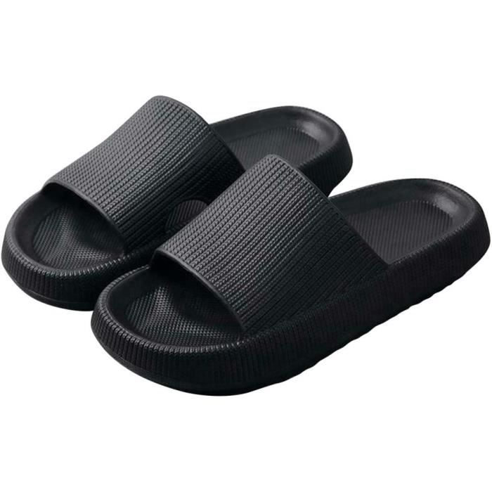 Sandales De Douche Unisexe Tomwell - Semelle Épaisse Antidérapante, EVA, Talon 4.5cm - Pour Plage, Piscine, Salle De Bain - 10