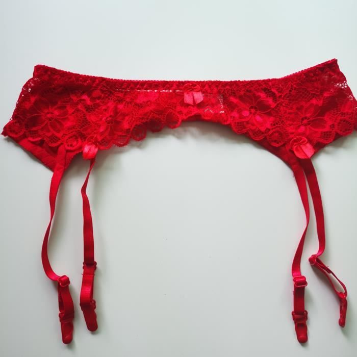 Lot De 2 Jarretelles Hautes Pour Femme - Porte-jarretelles Élastiques Réglables Avec Nœud