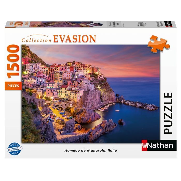 Puzzle 1500 pièces : Hameau de Manarola Italie Ravensburger Nathan