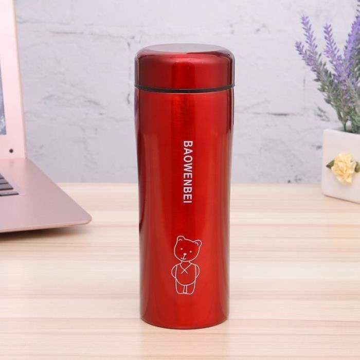 Gourde Isotherme YISH 500ml - Acier Inox, 10h Froid/chaud, Sans BPA, Avec Mousqueton - Pour Sport, Voyage, Bureau - 7