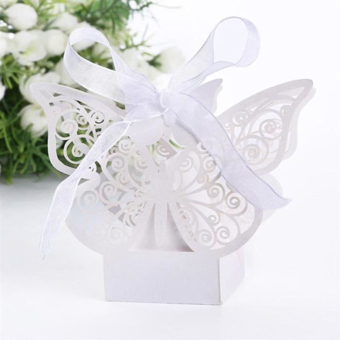 Pcs Couper Papillon Romantique Diy Cadeau Boites De Bonbons Decoration Mariage Fete D Anniversaire Favoriser Boite A Dragees Achat Vente Boite A Dragees Soldes Sur Cdiscount Des Le Janvier Cdiscount