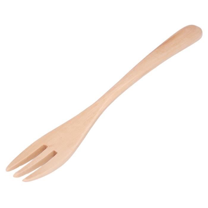 4 Fourchettes à Pommes De Terre En Bois Et Acier Inoxydable - Pour Tenir, Éplucher, Griller - Manche Long