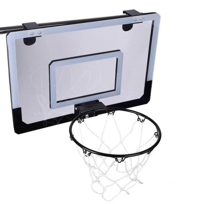 Tailwind Cerceau de Basket-Ball Cerceau pour Terrain de Jeu intérieur (45 x 30 cm) avec Ballon idéal pour la Salle ou Le Lieu de Travail avec Panneau arrière Robuste et Filet en