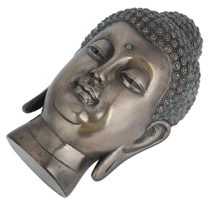 Statue Tête De Bouddha JISADER En Résine - Figurine Décorative Feng Shui