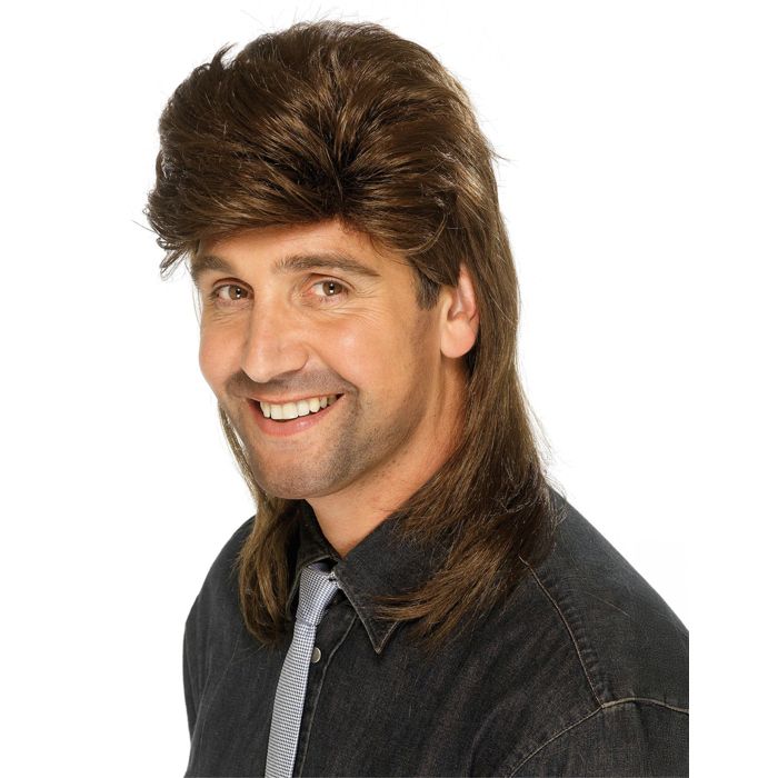 Perruque Homme Années 50 Noire Avec Pattes - SMIFFY'S - Taille Unique - Pour Soirée Rock Ou Fête Costumée - Jeux - Jouets