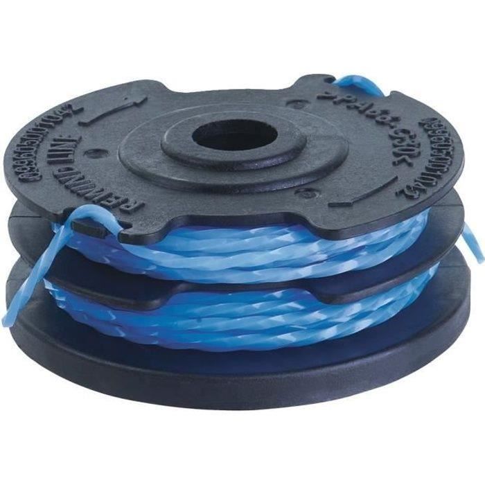Ryobi Lot de 2 bobines double fil torsadé 1.5mm pour coupe-bordures