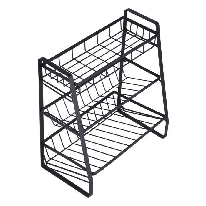 Étagère à épices Organisateur En Plastique Bocal à épices Biseauté