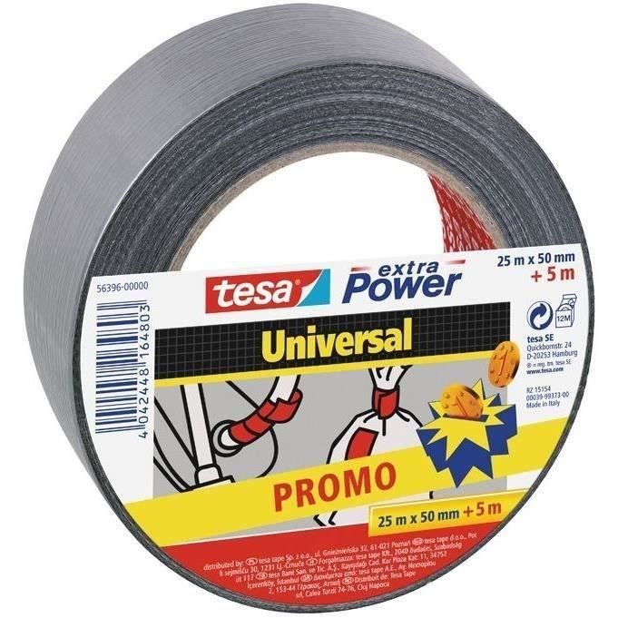 Promo extra power gris 25mx50mm +5m gratuit