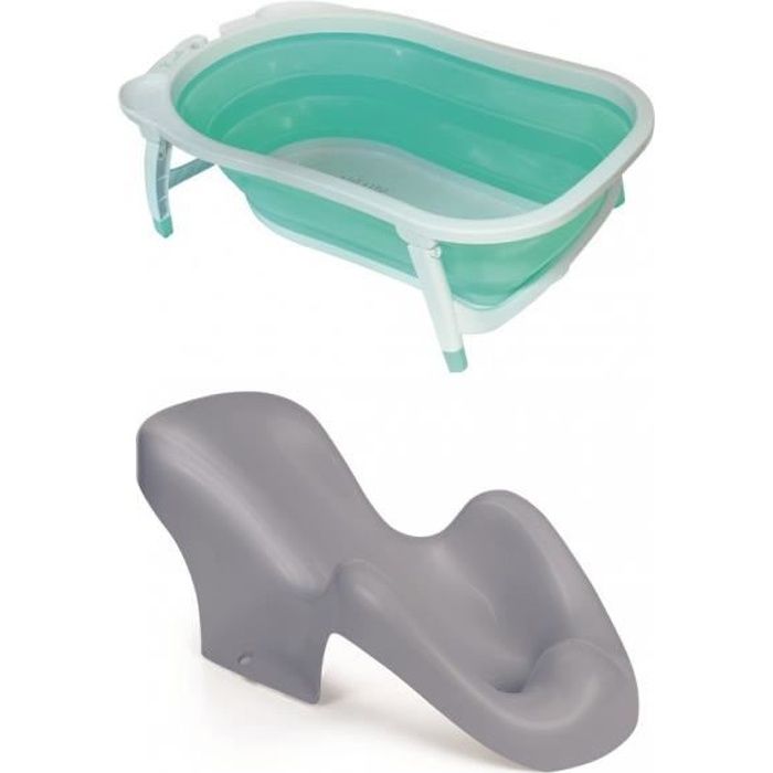 Tigex Baignoire Bebe Pliable Ultra Compacte 35l Et Fauteuil De Bain Nouveau Ne 0 6m Cdiscount Puericulture Eveil Bebe