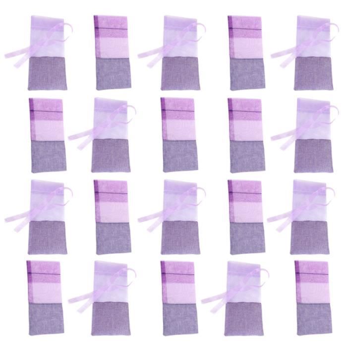 20pcs gaze lavande sacs pochette de parfum sachet vide sachets pour