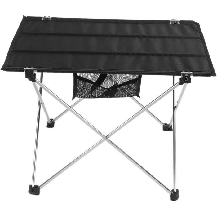 table de pique-nique pliante, table de barbecue étanche pour pique-nique de camping en plein air(petit support en argent)[h1938]