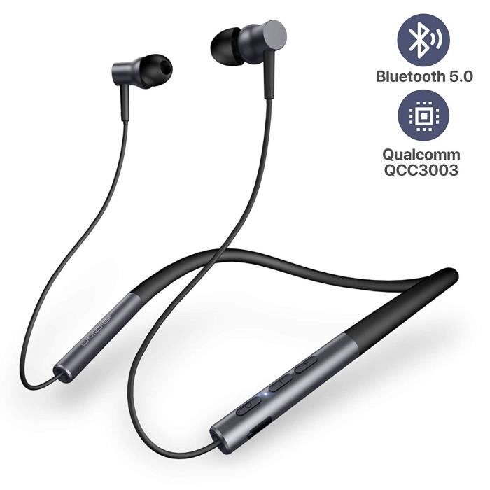 Écouteurs Bluetooth UMIDIGI - Réduction Bruit ANC 45dB, IP55, Autonomie 27h, 13,4 Mm