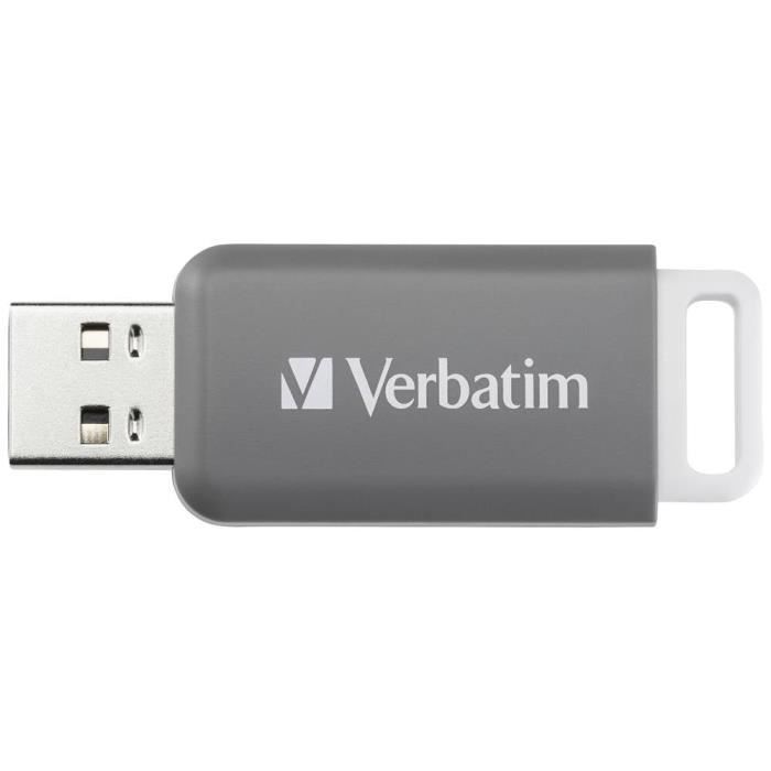 Verbatim V DataBar USB 2.0 Drive Clé USB 128 GB gris 49456 USB 2.0