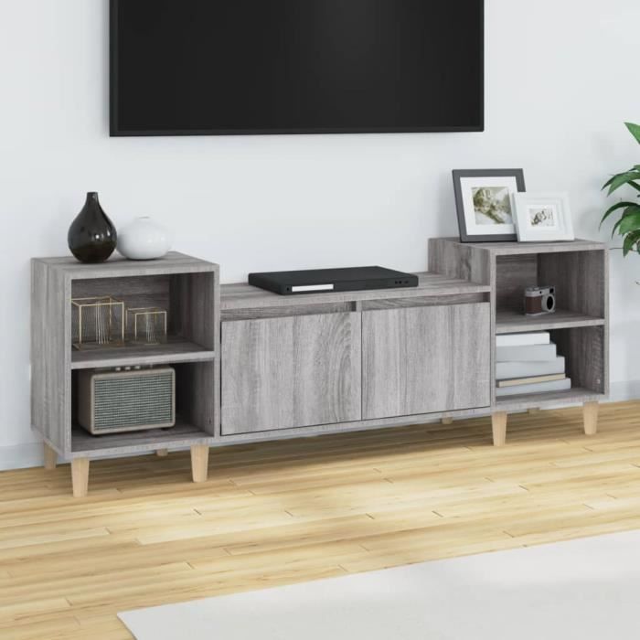 GKK TABLE TV - Meuble TV - Sonoma gris 160x35x55 cm Bois dingénierie A11941221 GKK TABLE TV - Meuble TV - Sonoma gris 160x35x55 cm Bois dingénierie A11941221