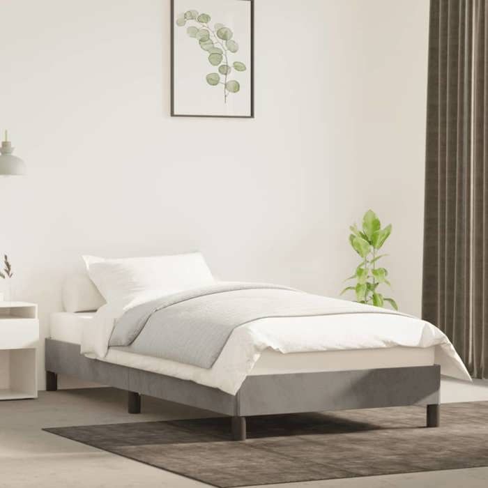 VidaXL Cadre De Lit Bois Massif 90x190 Cm Simple 3105345 - Maison