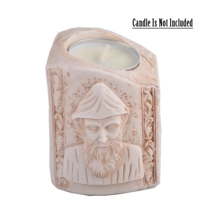 STATUETTE,Candle HolderStatue de jésus en résine, bougeoir