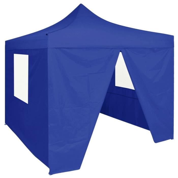 Tente pliante 2x2m Acier Semi Pro (Beige) avec 4 Côtés - REF 109