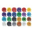 Recharge perles éclats Aquabeads - 2000 perles de 8 couleurs et 3 formes-1