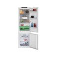 BEKO Réfrigérateur congélateur encastrable BCNA275E4SN, 254 litres, Froid ventilé-1