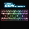 SPIRIT OF GAMER - Clavier Gamer Sans Fil RGB - Clavier TKL Compact 65% - Touches Semi-Mécanique dont 25 Anti-Ghosting-1