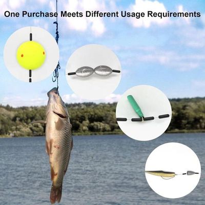 600 Stop Floats Pêche - Caoutchouc Arrêt De Bouchons 6 Tailles (XS à L)