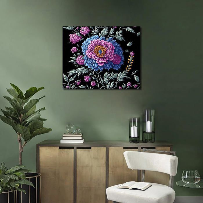 Bougimal Peinture par Numéro Adulte Paysages avec Pinceaux et Acryliques Bricolage Peintures Kits, pour la Décoration Intérieure maison, Fleurs colorées 11 28x35cm(sans Cadre Bougimal Peinture par Numéro Adulte Paysages avec Pinceaux et Acryliques Bricolage Peintures Kits, pour la Décoration Intérieure maison, Fleurs colorées 11 28x35cm(sans Cadre