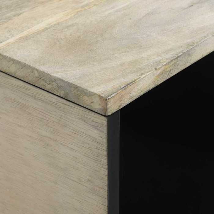 Tables Gigognes En Bois Massif Sheesham (Palissandre) | Lot De 2, Formes Rein, 45x45x30 Cm Environ, Style Campagne