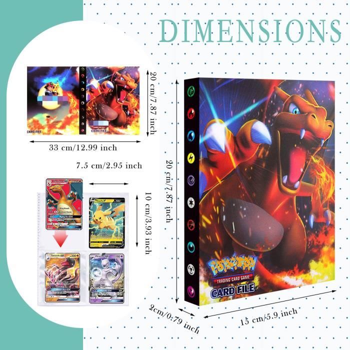 Classeur Pour Cartes Pokémon – Album 30 Pages, 240 Cartes, Protecteur En PP Transparent, Rangement Sûr Et Cadeau Idéal Pour Collectionneur