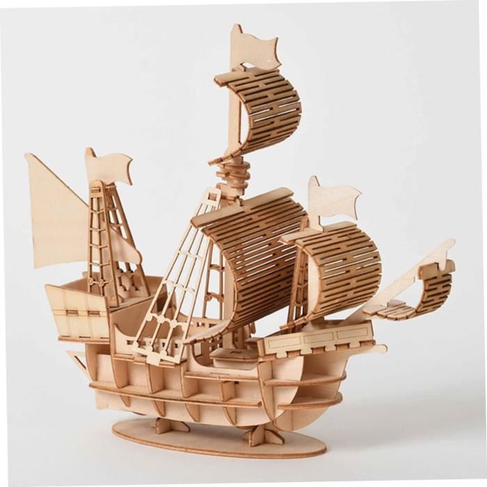 Maquette de bateau à assembler soi-même, voilier en bois, échelle 1:30