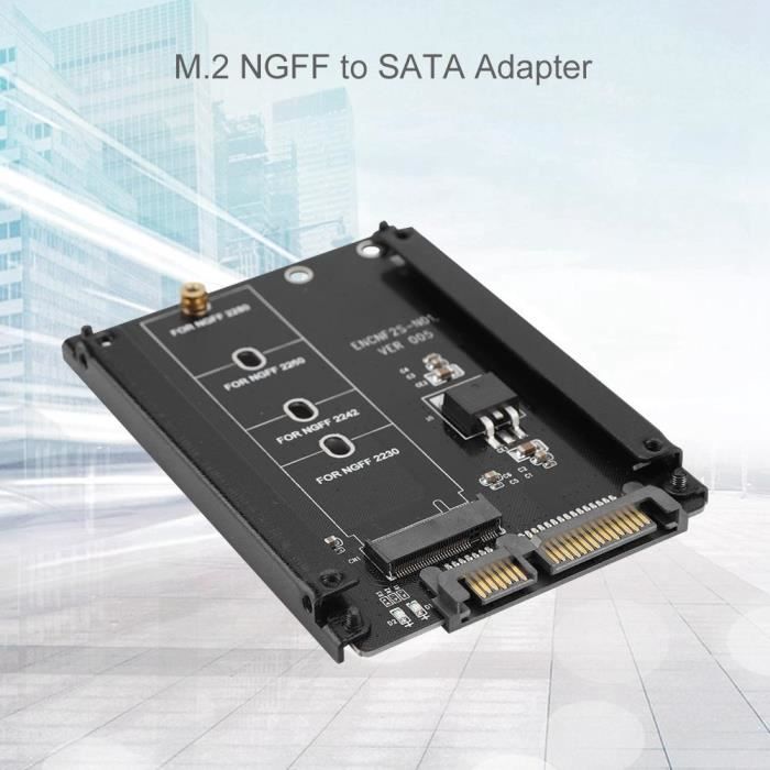 Acheter M.2 NGFF (SATA) Carte adaptateur SSD vers SATA 2.5 pouces