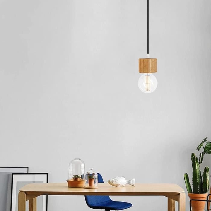 SNOGOLD Plafonnier Moderne Lustre en Cristal et Métal, Suspension Luminaire E27 Éclairage Lampe de Plafond Carré pour Chambre, Noir - Maison